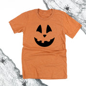 Happy Jack-o'-lantern Face - Unisex Tee Little Mama Shirt Shop