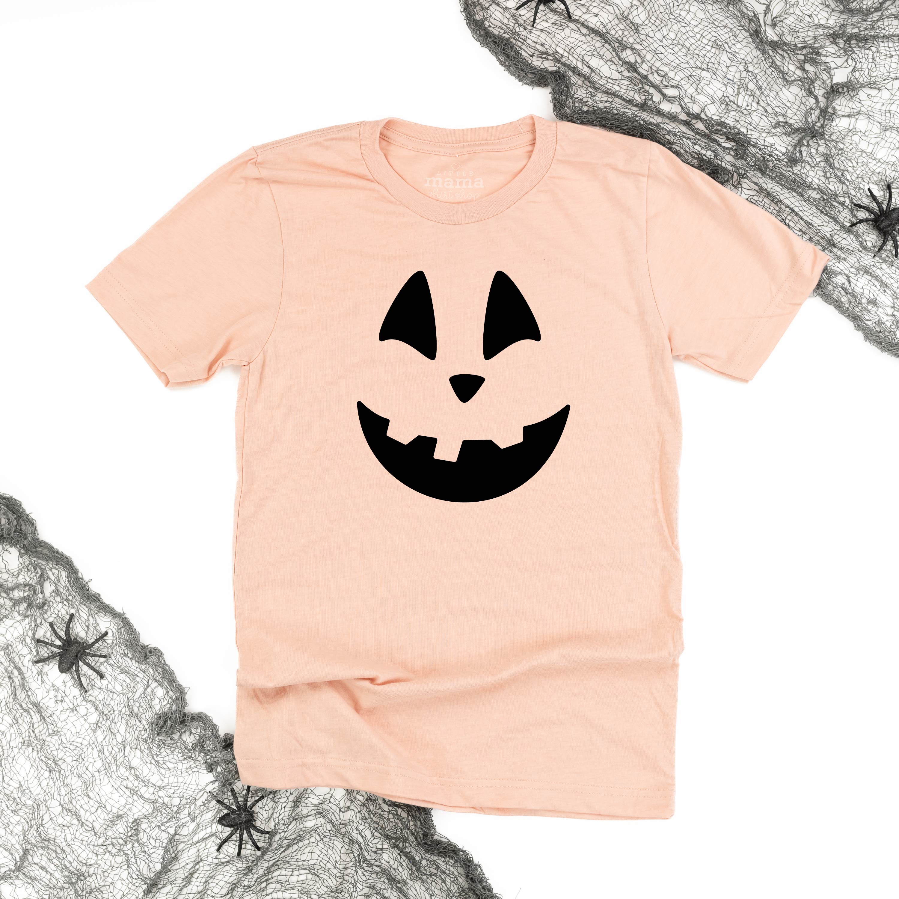 Happy Jack-o'-lantern Face - Unisex Tee Little Mama Shirt Shop