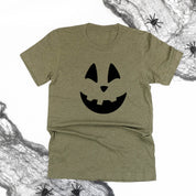 Happy Jack-o'-lantern Face - Unisex Tee Little Mama Shirt Shop