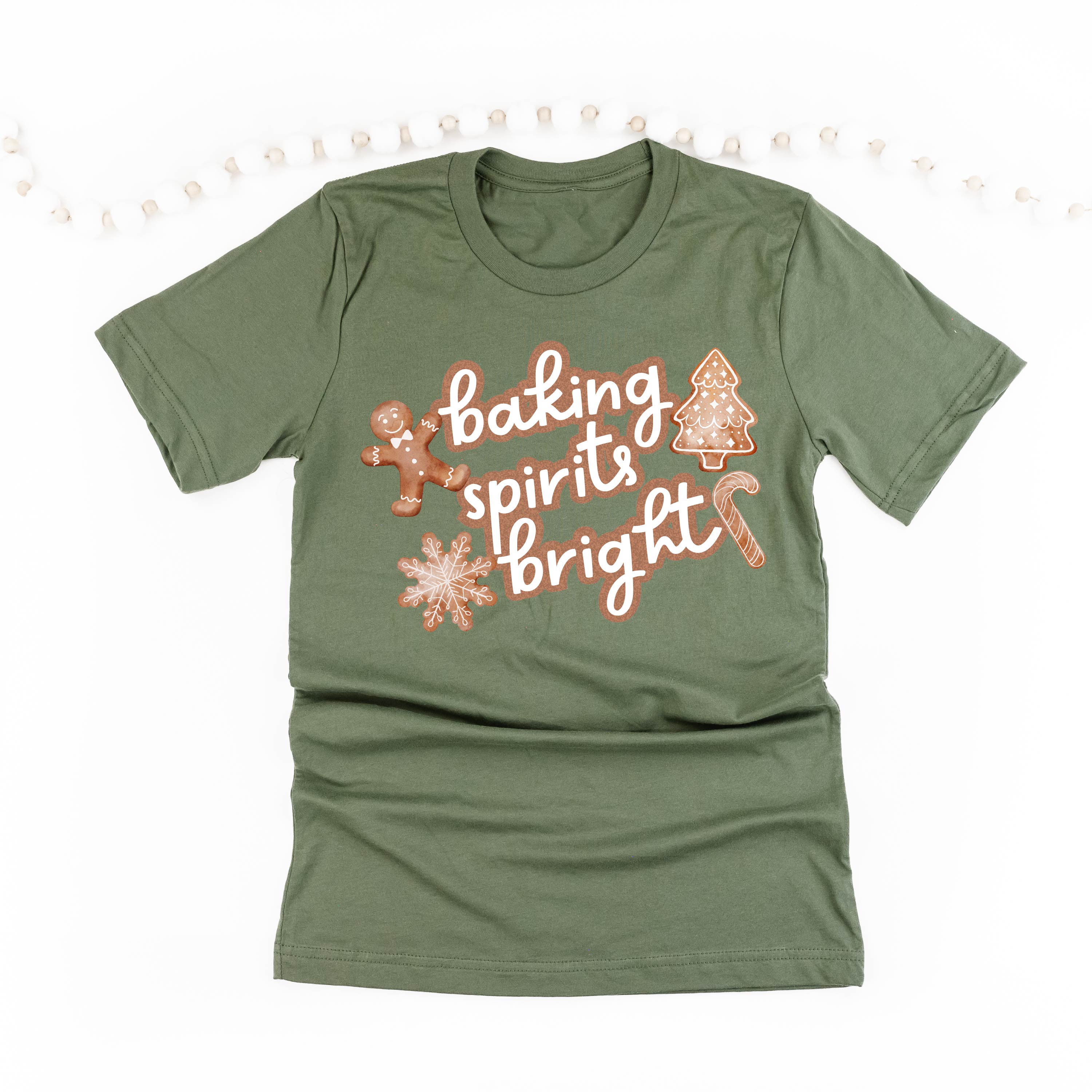 Baking Spirits Bright - Unisex Tee Little Mama Shirt Shop