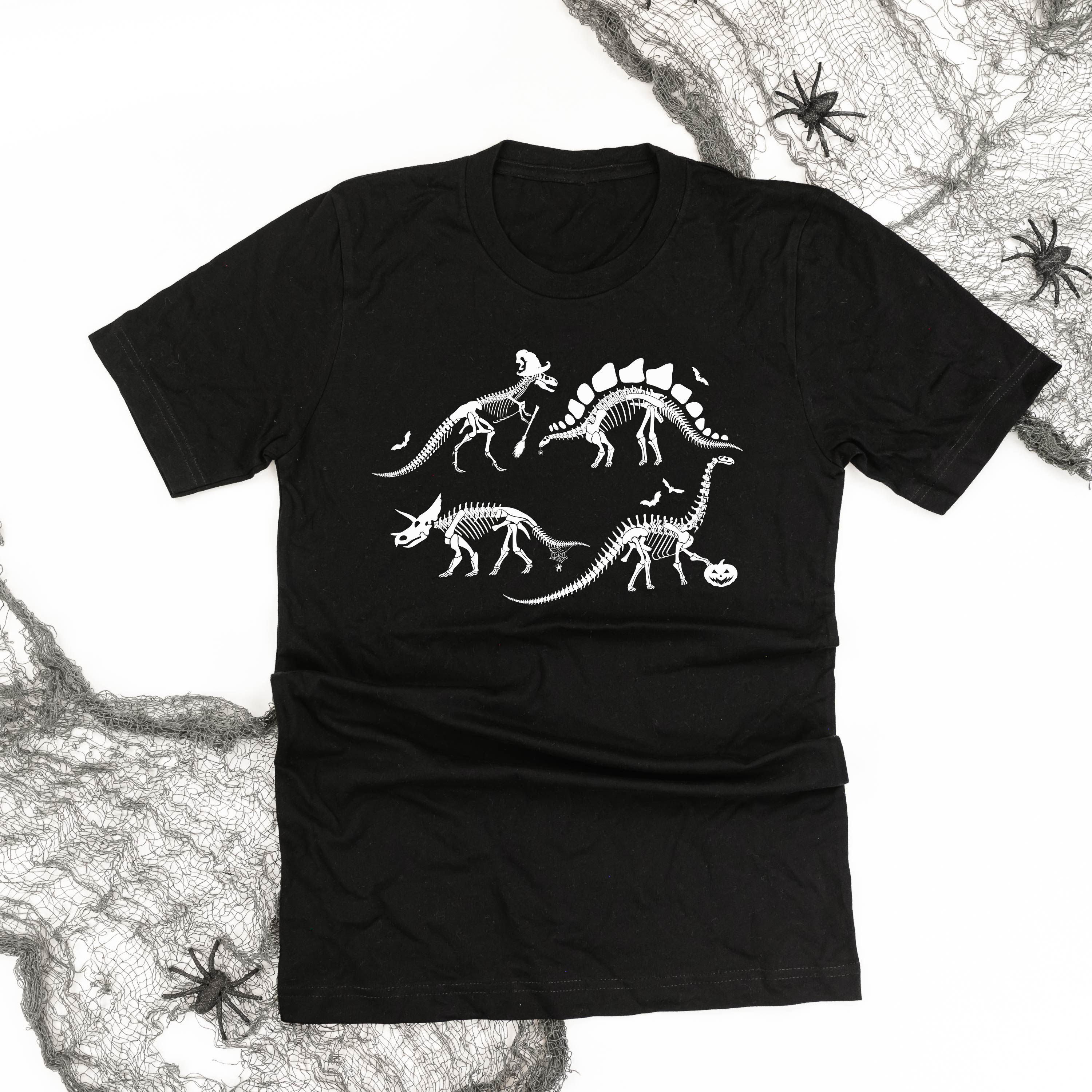 Four Dinosaur Skeletons - Unisex Tee Little Mama Shirt Shop