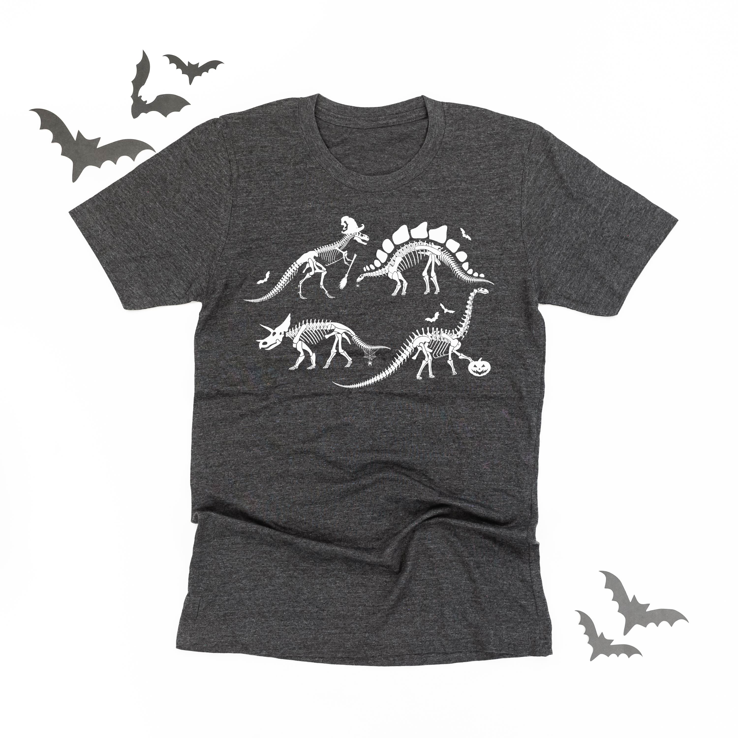 Four Dinosaur Skeletons - Unisex Tee Little Mama Shirt Shop