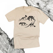 adult_unisex_short_sleeve_tees_four_dinosaur_skeletons_little_mama_shirt_shop