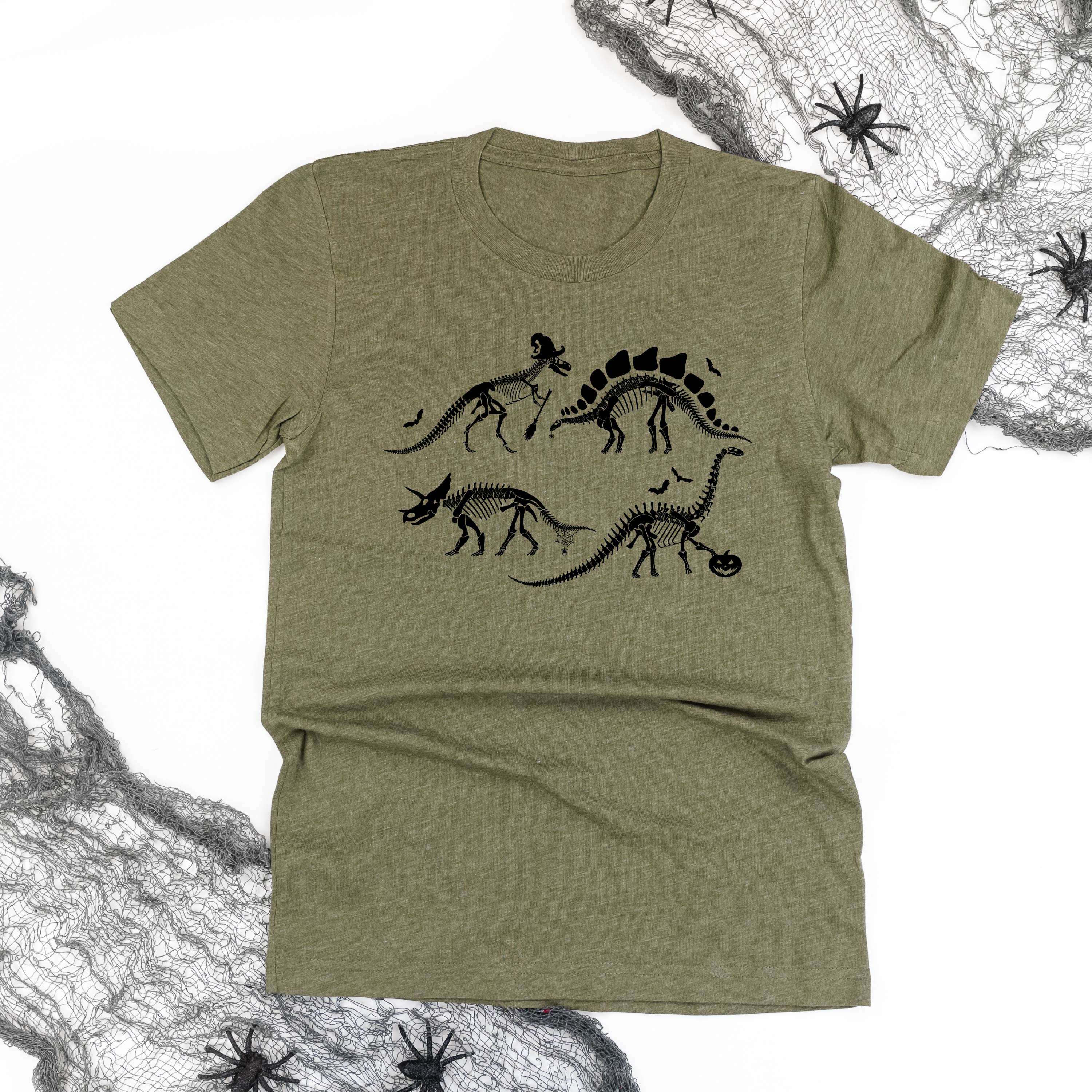 Four Dinosaur Skeletons - Unisex Tee Little Mama Shirt Shop