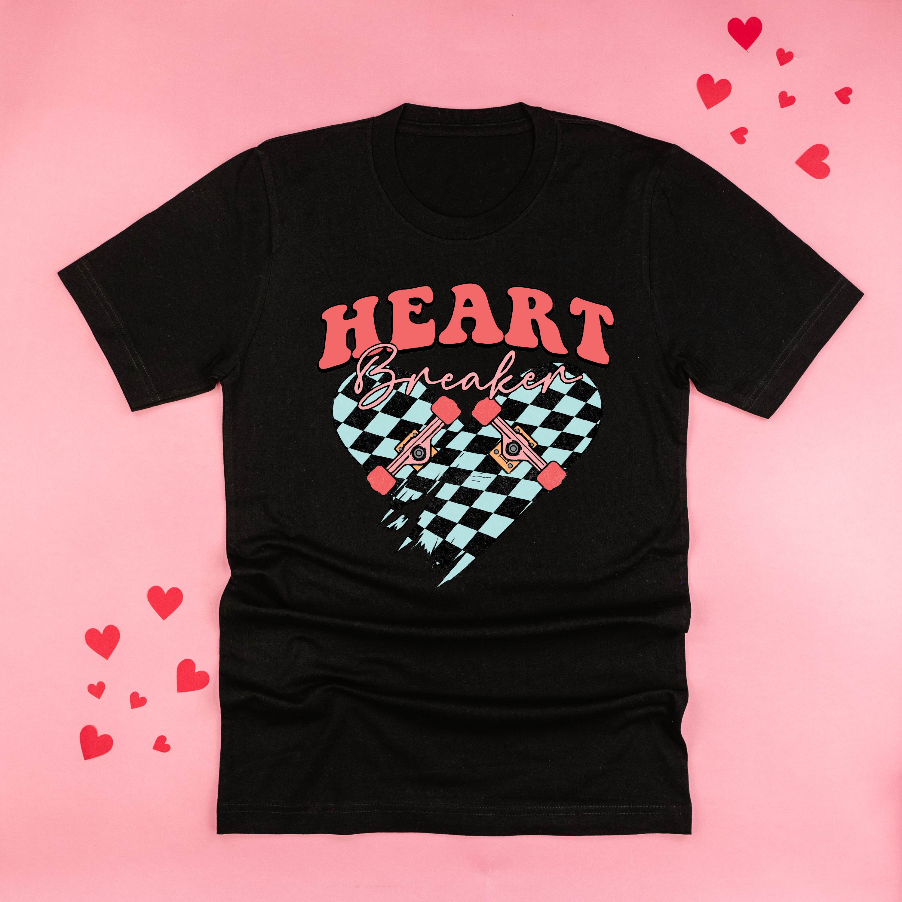 Heart Breaker - Skateboard - Unisex Tee Little Mama Shirt Shop