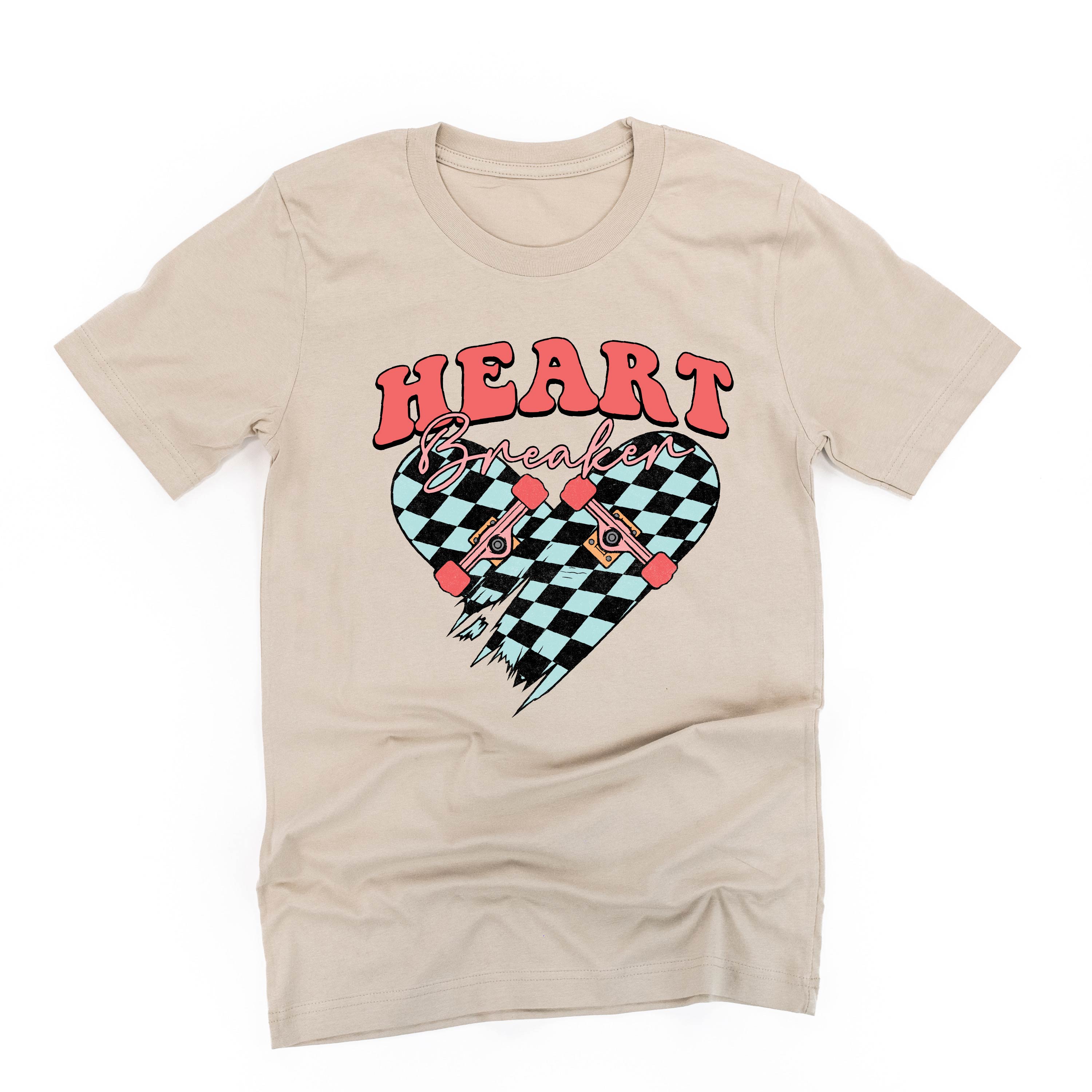 Heart Breaker - Skateboard - Unisex Tee Little Mama Shirt Shop