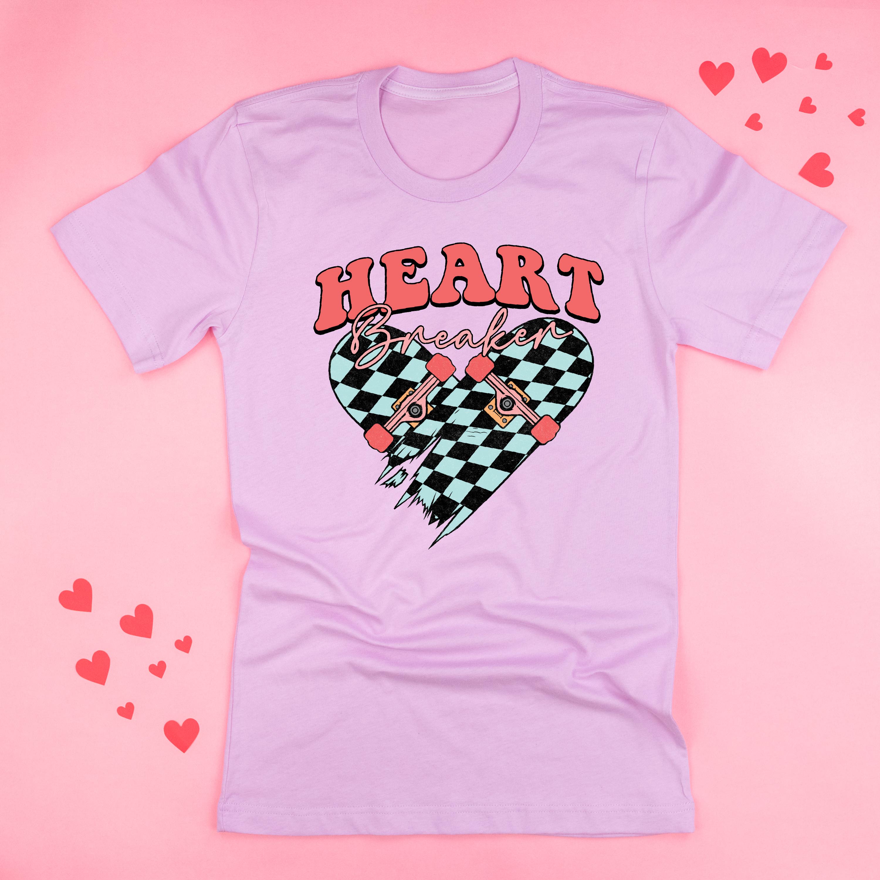 Heart Breaker - Skateboard - Unisex Tee Little Mama Shirt Shop