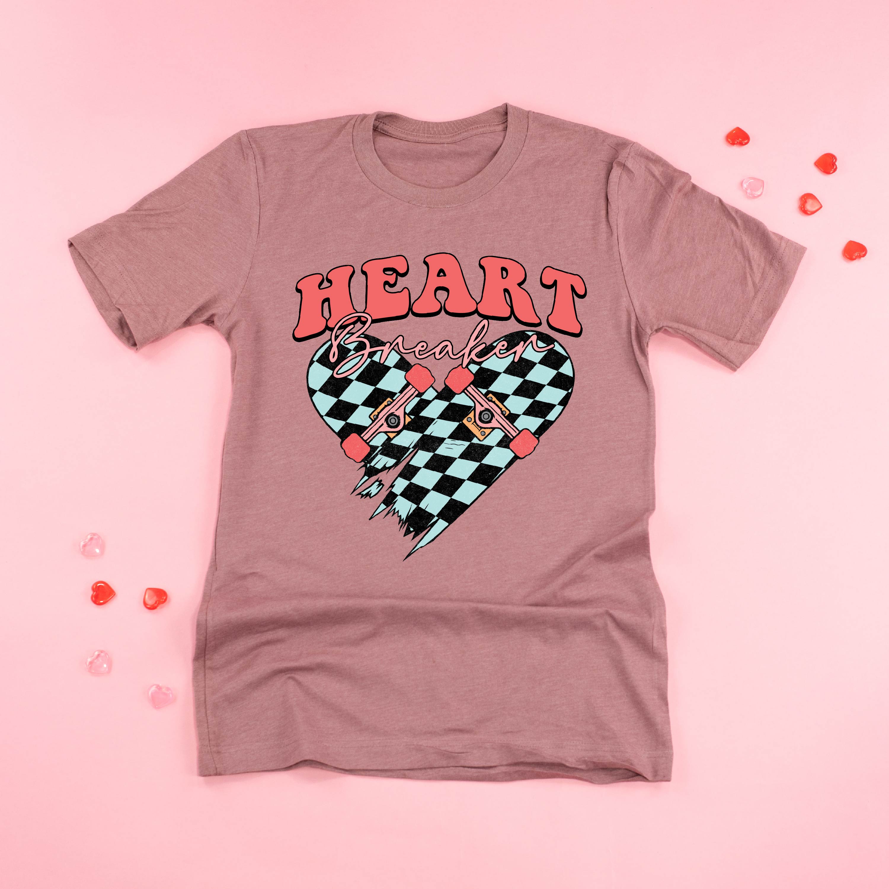 Heart Breaker - Skateboard - Unisex Tee Little Mama Shirt Shop