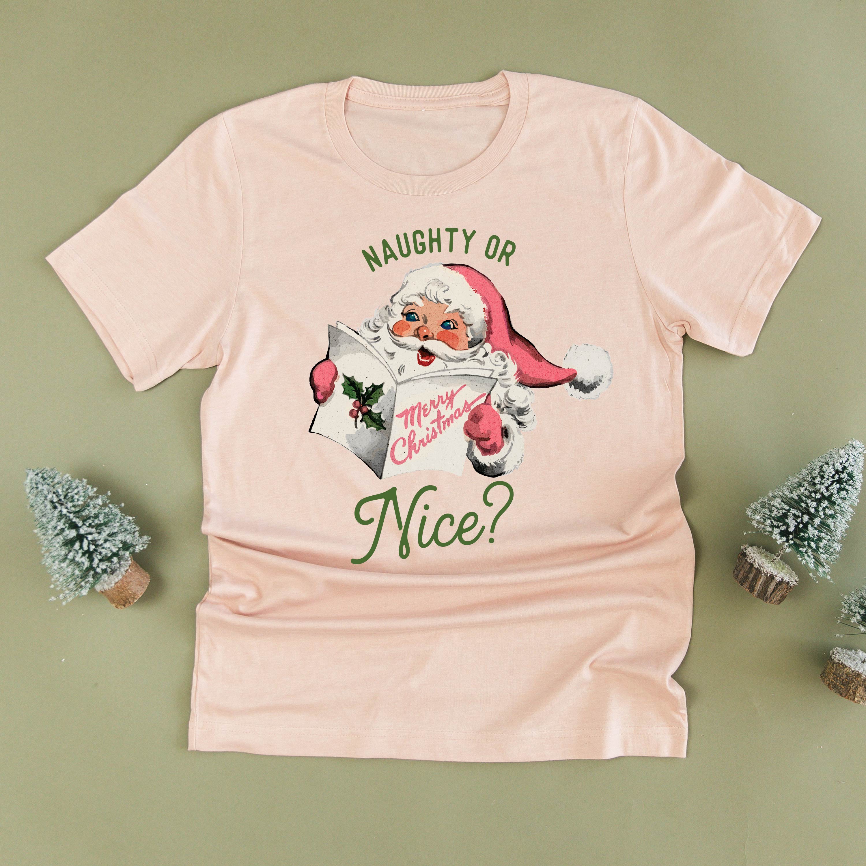 Naughty Or Nice? - Unisex Tee Little Mama Shirt Shop