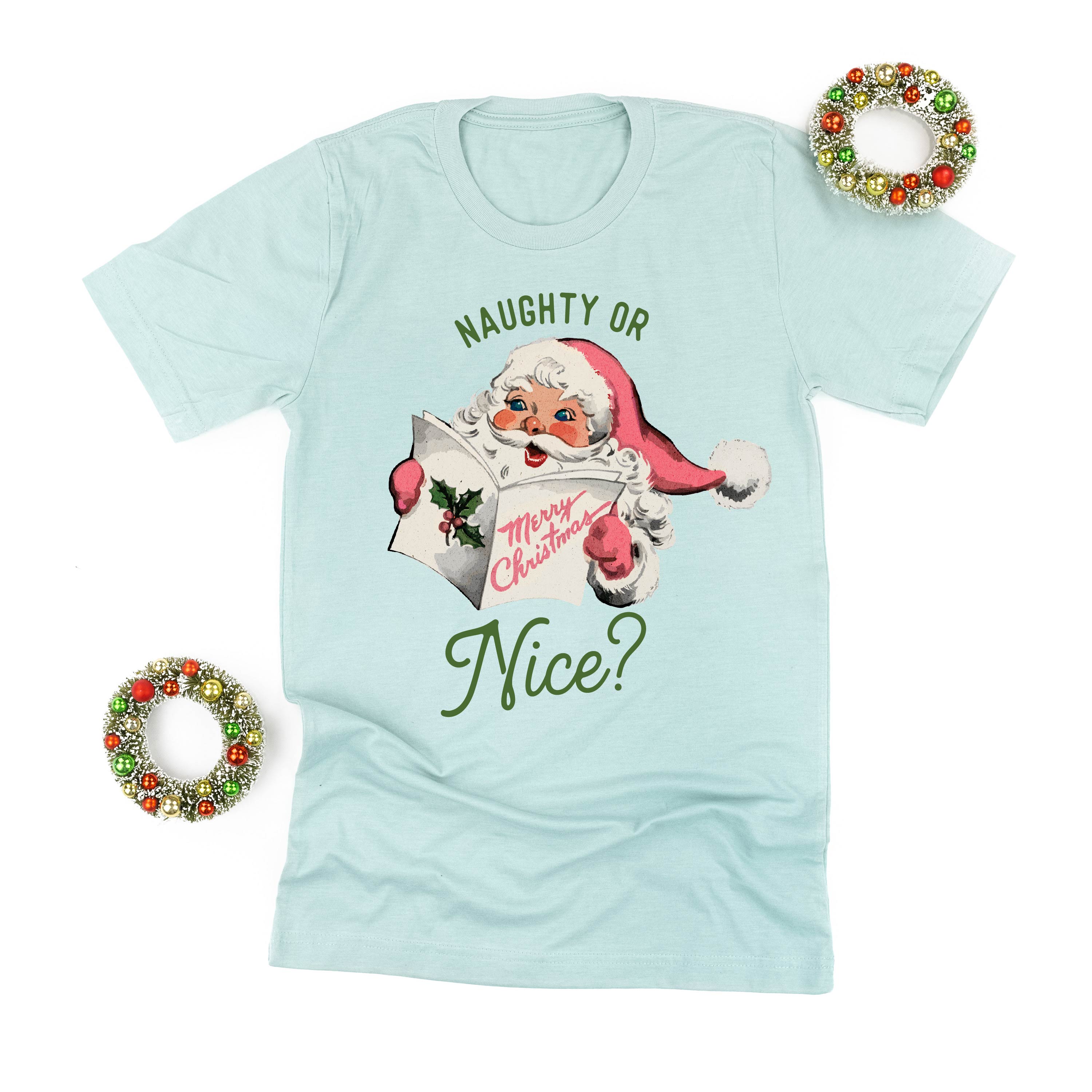 Naughty Or Nice? - Unisex Tee Little Mama Shirt Shop