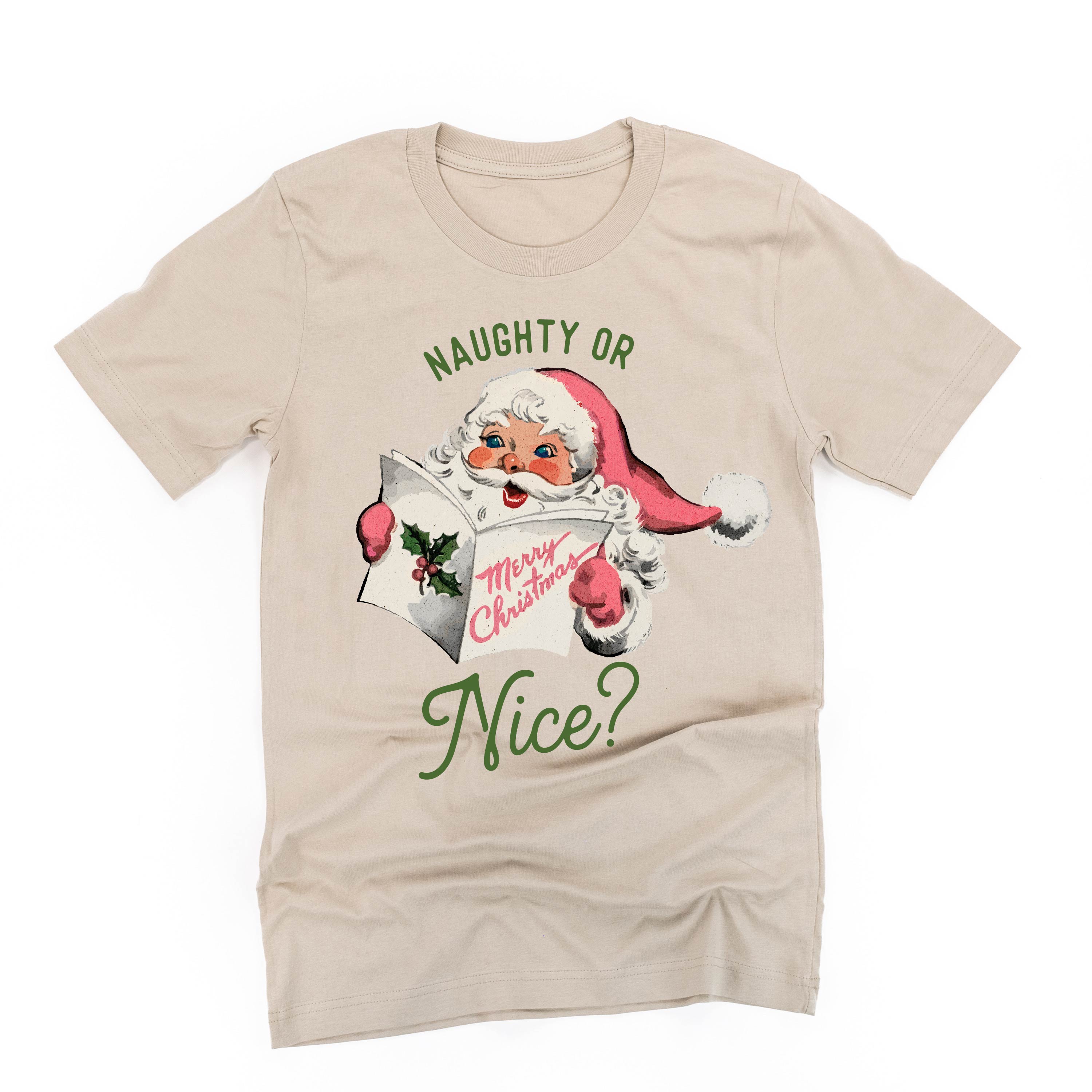 Naughty Or Nice? - Unisex Tee Little Mama Shirt Shop