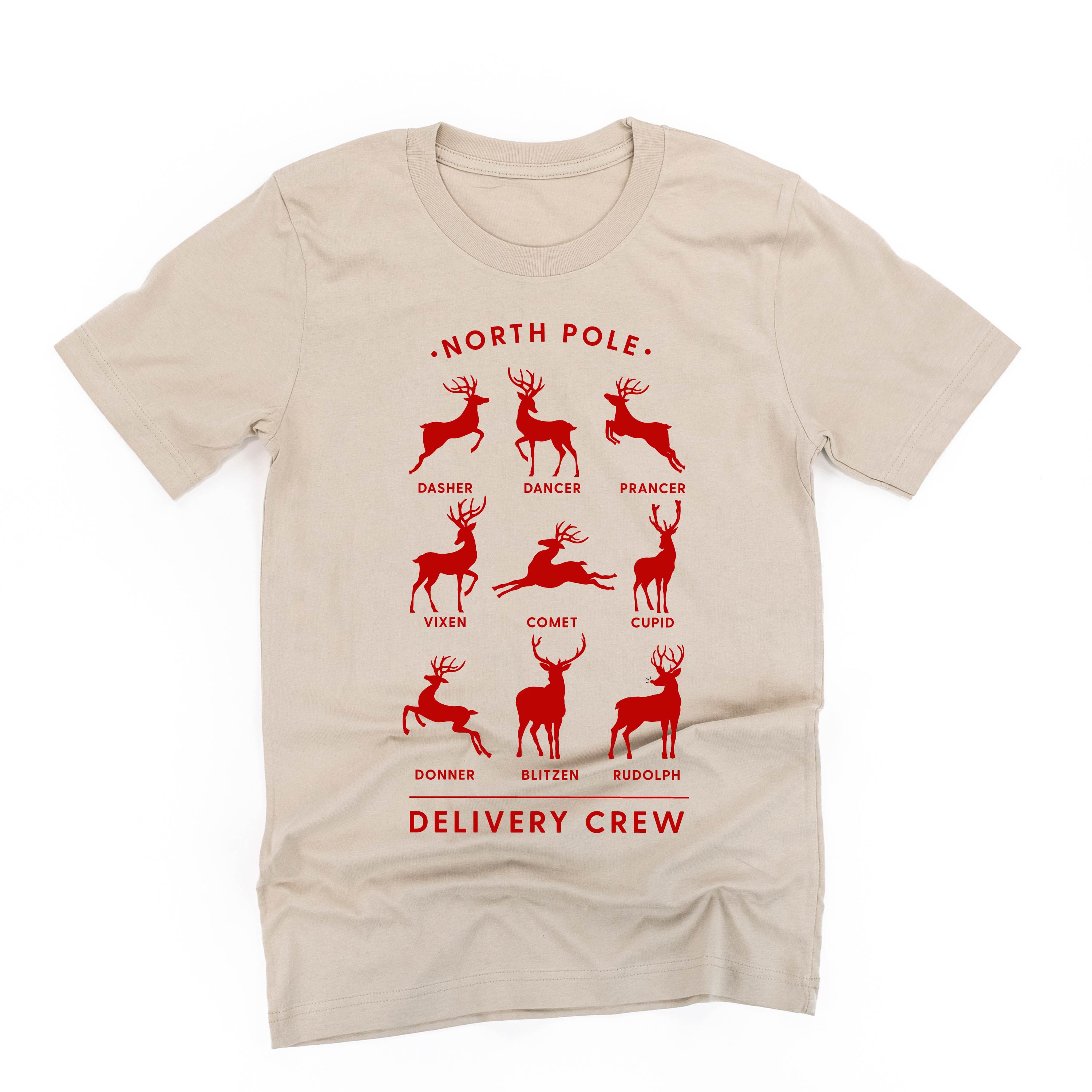 Reindeer - North Pole Delivery Crew - Unisex Tee Little Mama Shirt Shop
