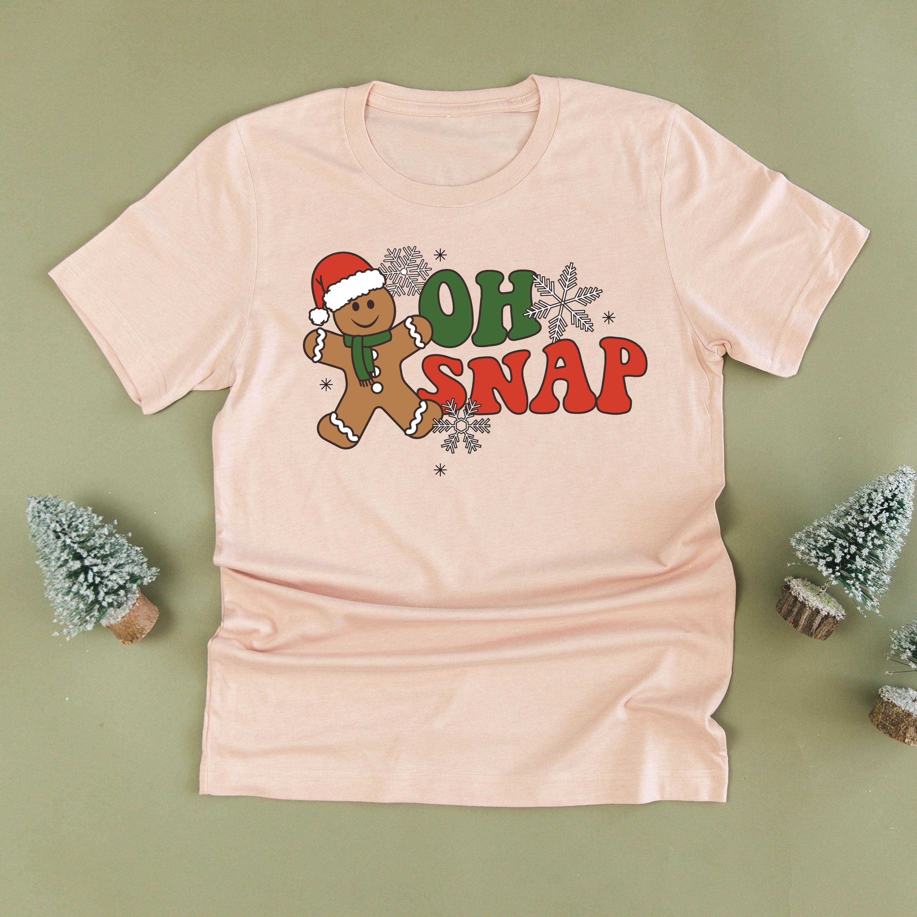 Oh Snap - Gingerbread Man - Unisex Tee Little Mama Shirt Shop