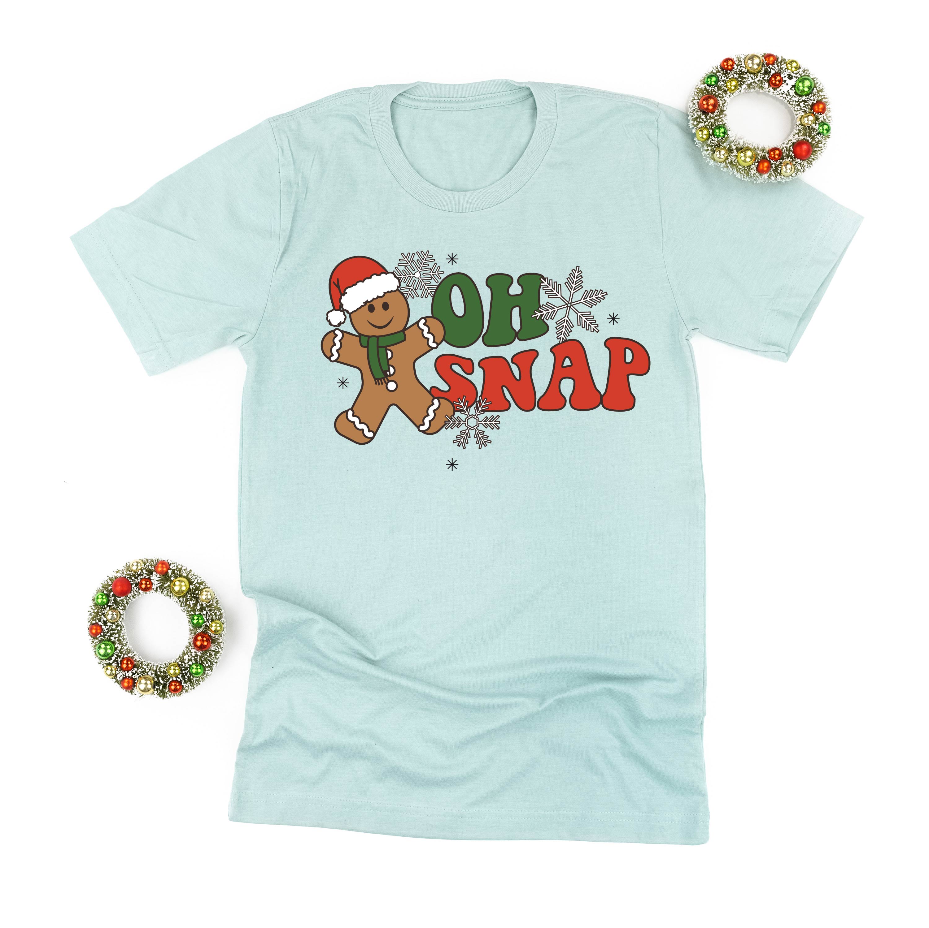 Oh Snap - Gingerbread Man - Unisex Tee Little Mama Shirt Shop