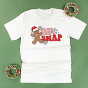 Oh Snap - Gingerbread Man - Unisex Tee Little Mama Shirt Shop