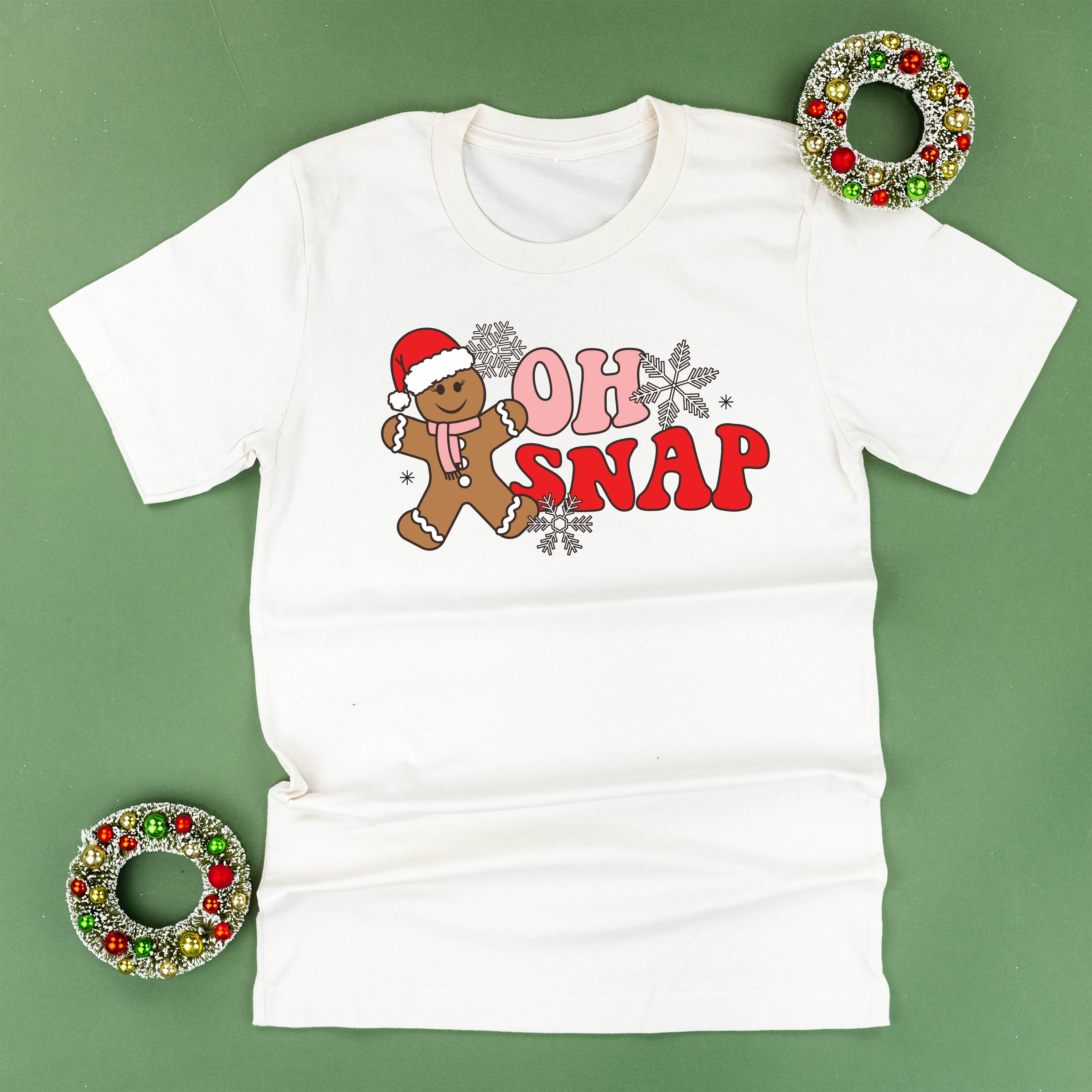 Oh Snap - Gingerbread Man - Unisex Tee Little Mama Shirt Shop