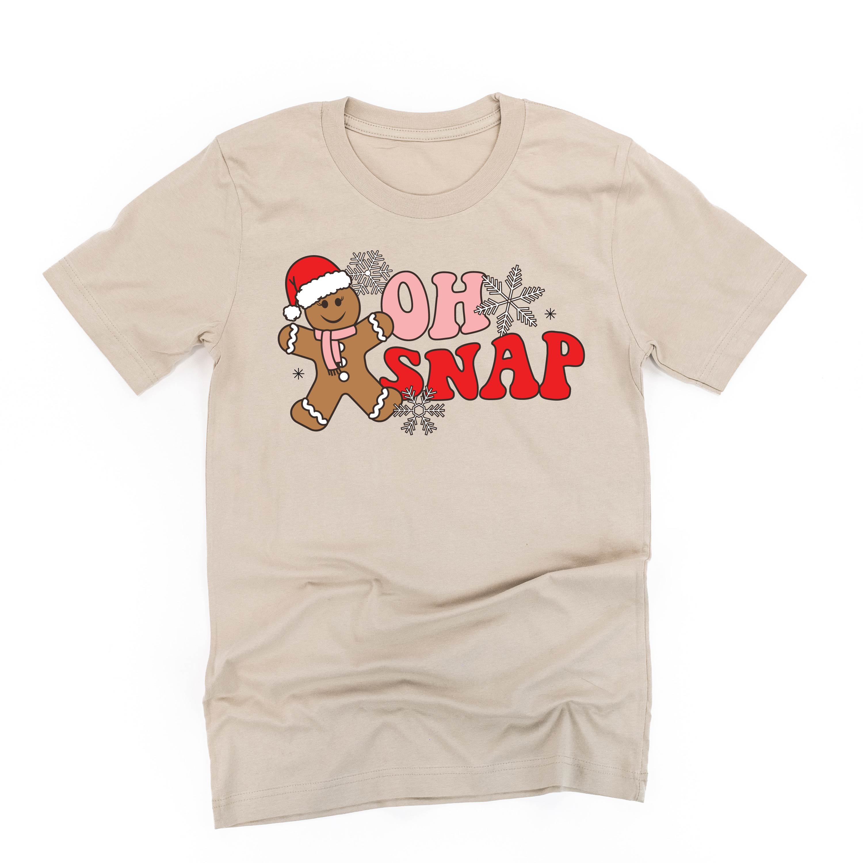 Oh Snap - Gingerbread Man - Unisex Tee Little Mama Shirt Shop