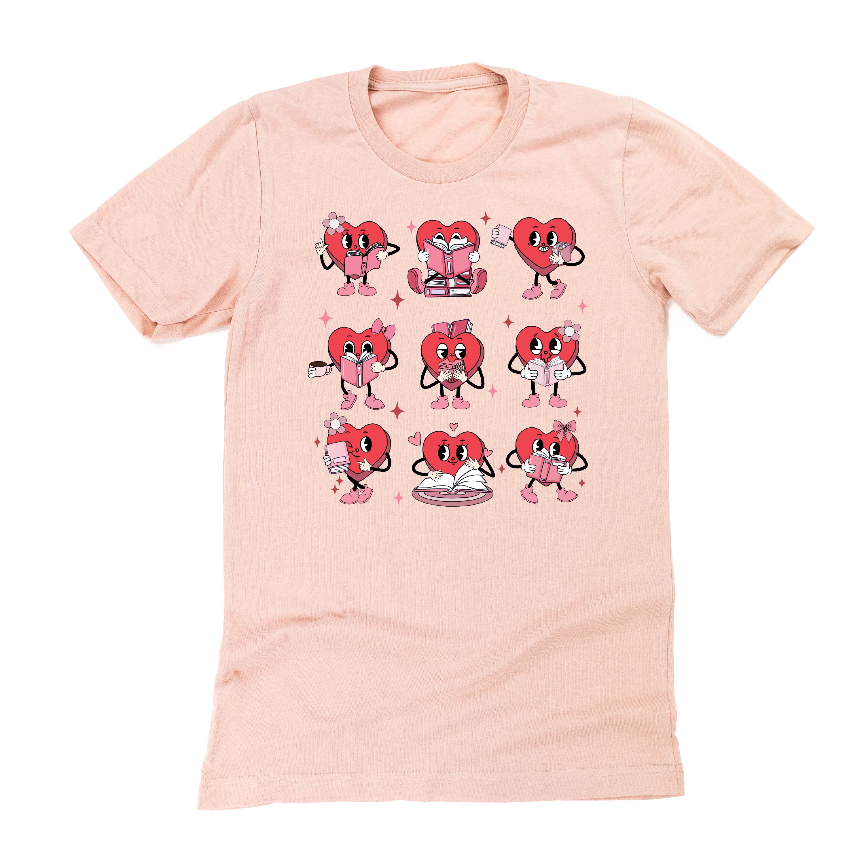 Reading Hearts - Unisex Tee Little Mama Shirt Shop