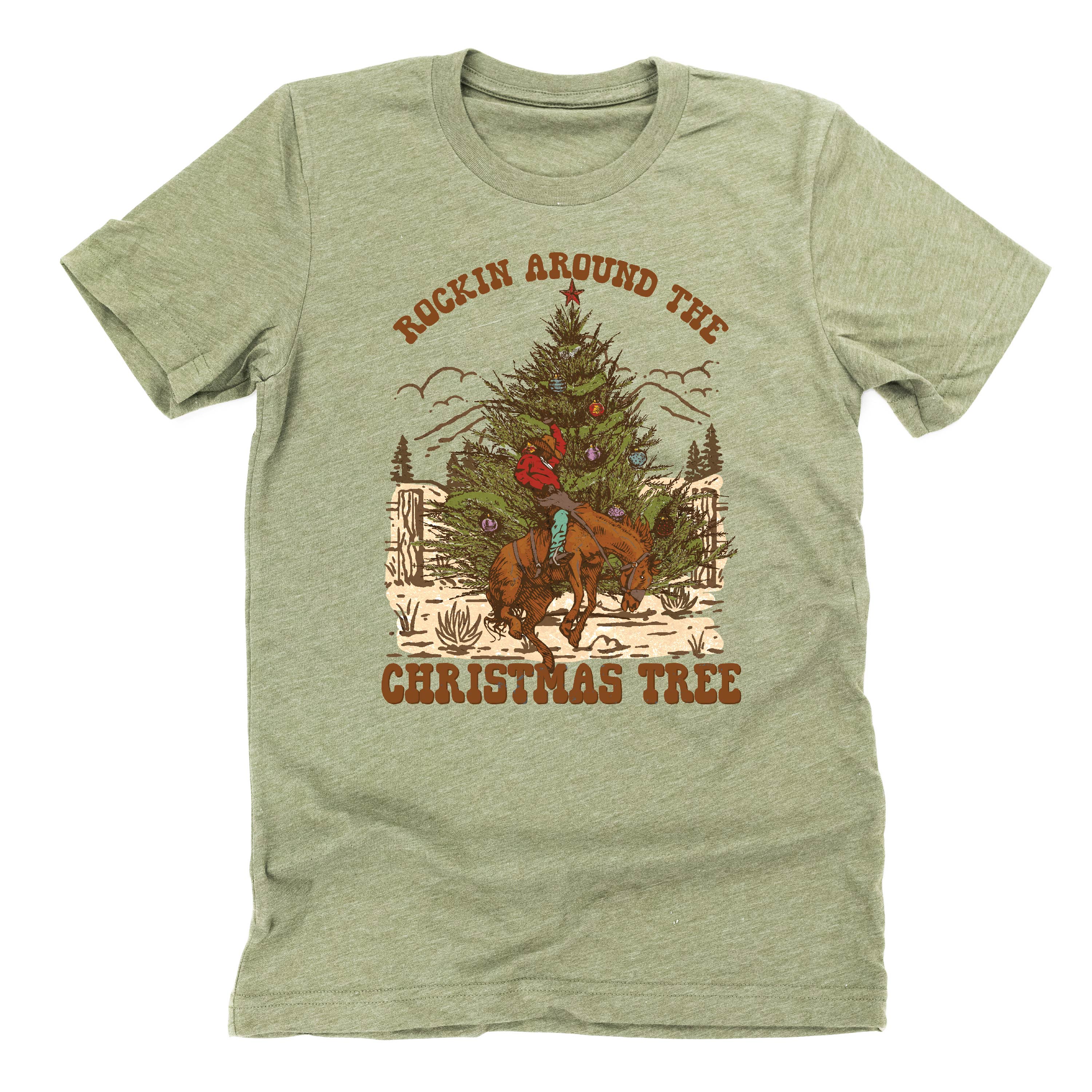 Rockin Around The Christmas Tree - Unisex Tee Little Mama Shirt Shop