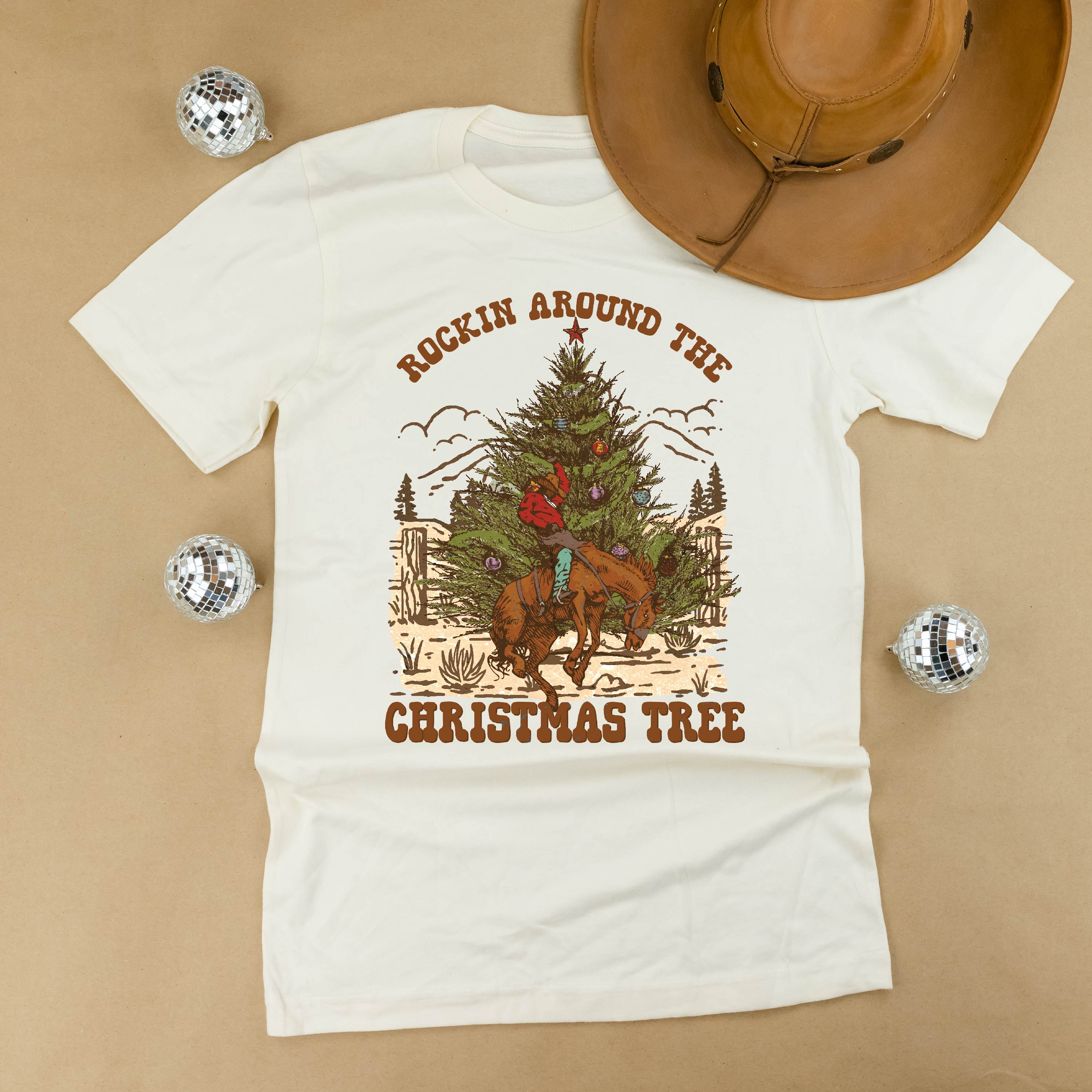 Rockin Around The Christmas Tree - Unisex Tee Little Mama Shirt Shop
