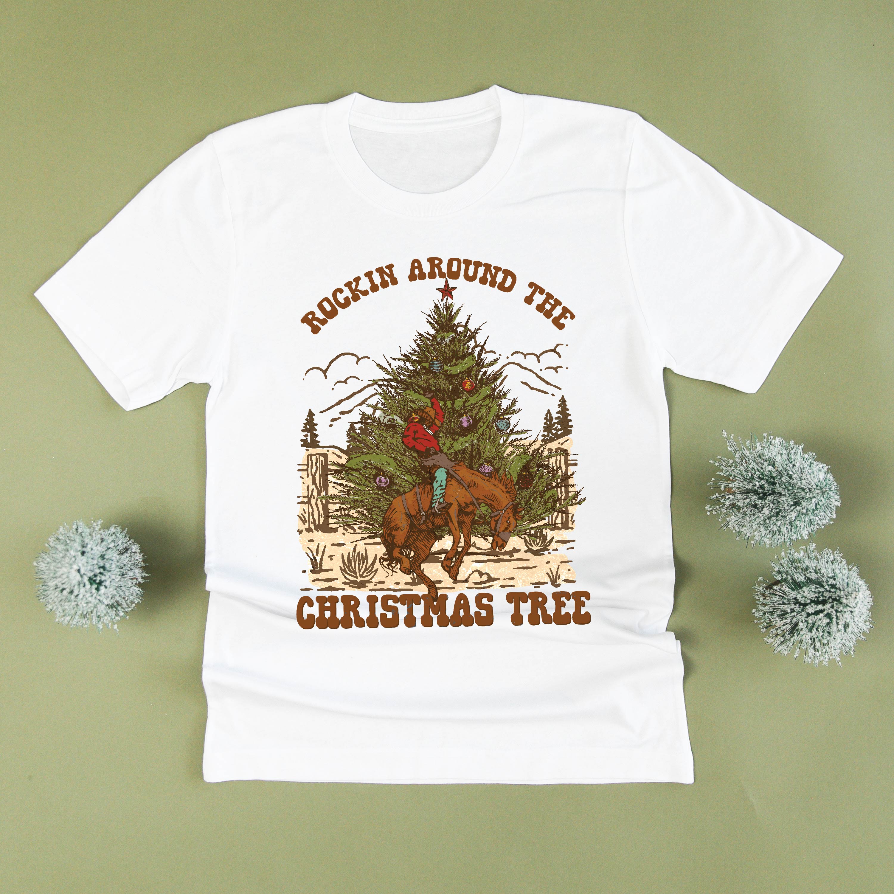 Rockin Around The Christmas Tree - Unisex Tee Little Mama Shirt Shop
