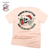 Running On Caffeine And Christmas Cheer (pf&b) - Unisex Tee Little Mama Shirt Shop
