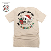 adult_unisex_short_sleeve_tees_running_on_caffeine_and_Christmas_cheer_little_mama_shirt_shop