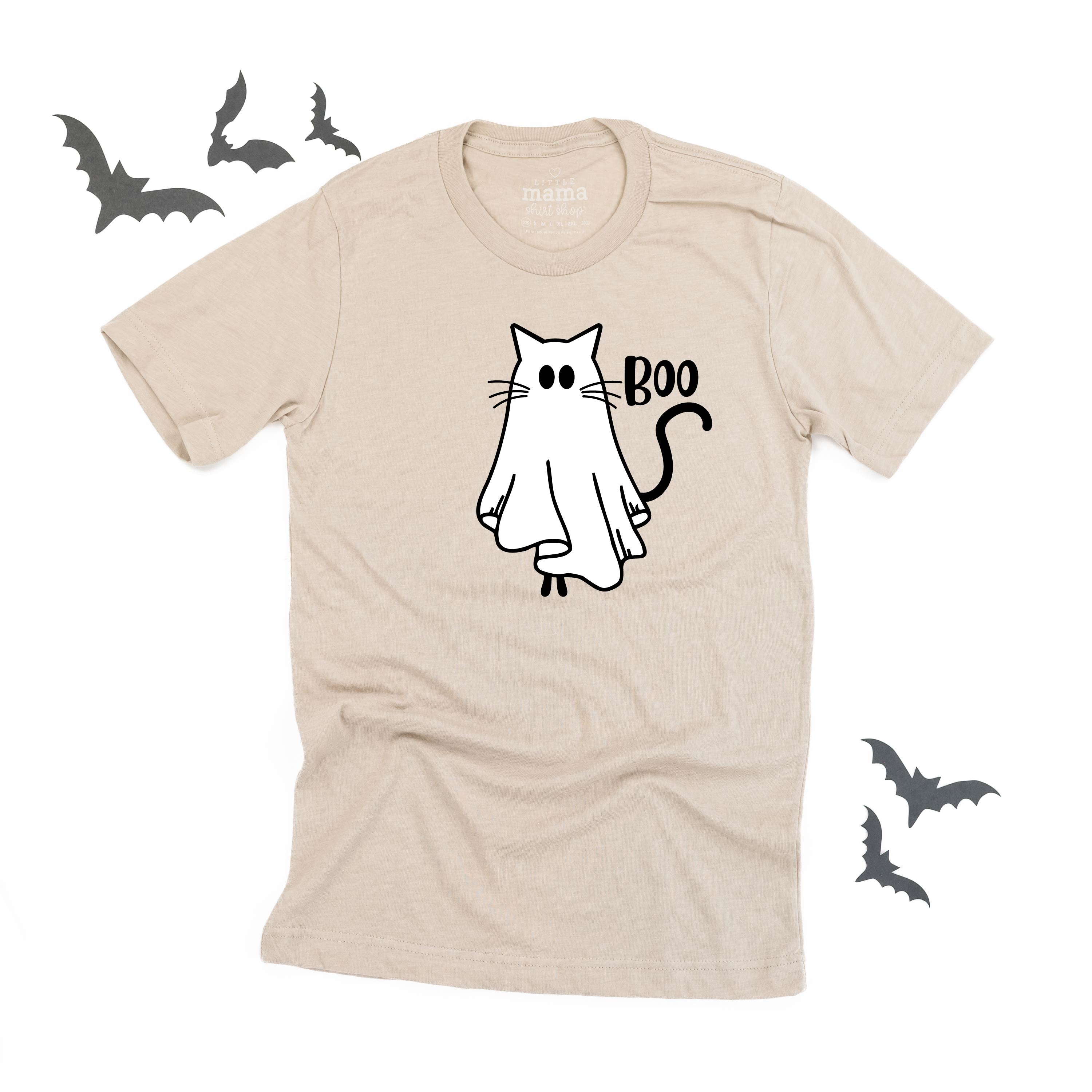 Ghost Kitty - Unisex Tee Little Mama Shirt Shop