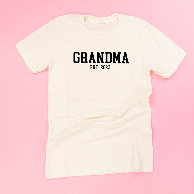 Grandma - EST. (Select Your Year) ﻿- Unisex Tee