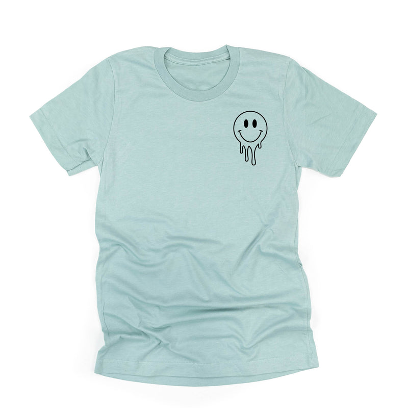 Living My Best Home School Life (w/ Pocket Melty Smiley) - Unisex Tee