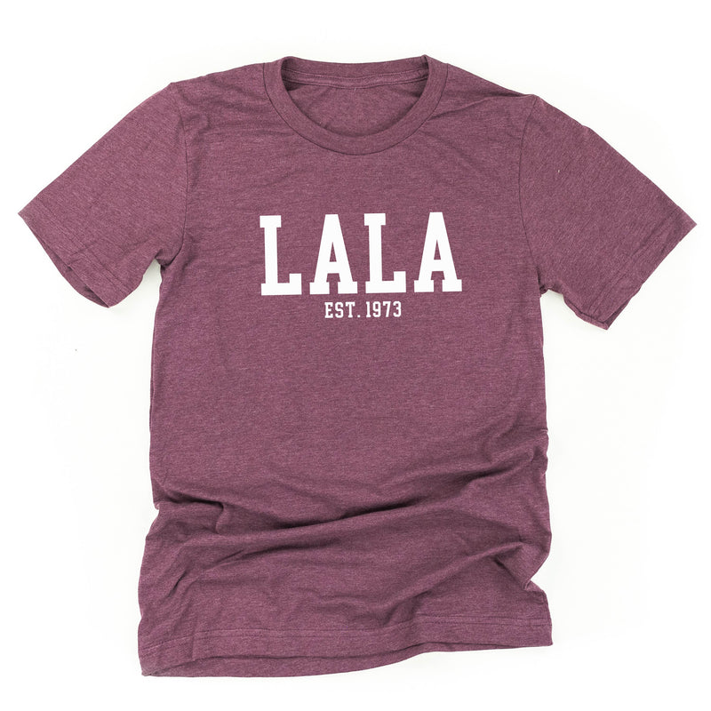 Lala - EST. (Select Your Year) ﻿- Unisex Tee