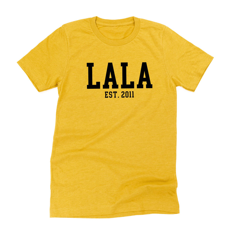 Lala - EST. (Select Your Year) ﻿- Unisex Tee