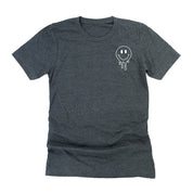 Living My Best Librarian Life - Melty Smiley (pf & b) - Unisex Tee Little Mama Shirt Shop