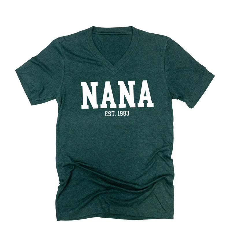 Nana - EST. (Select Your Year) ﻿- Unisex Tee