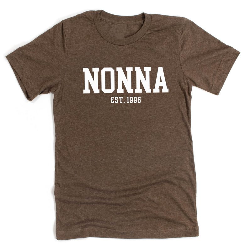 Nonna - EST. (Select Your Year) ﻿- Unisex Tee