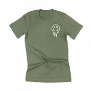 Overstimulated Teachers Club - Melty X Squiggle Smiley (pf & b) - Unisex Tee Little Mama Shirt Shop