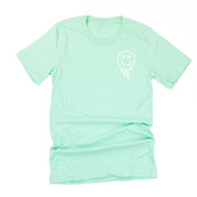 Overstimulated Teachers Club - Melty X Squiggle Smiley (pf & b) - Unisex Tee Little Mama Shirt Shop