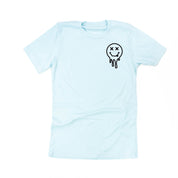 Overstimulated Teachers Club - Melty X Squiggle Smiley (pf & b) - Unisex Tee Little Mama Shirt Shop