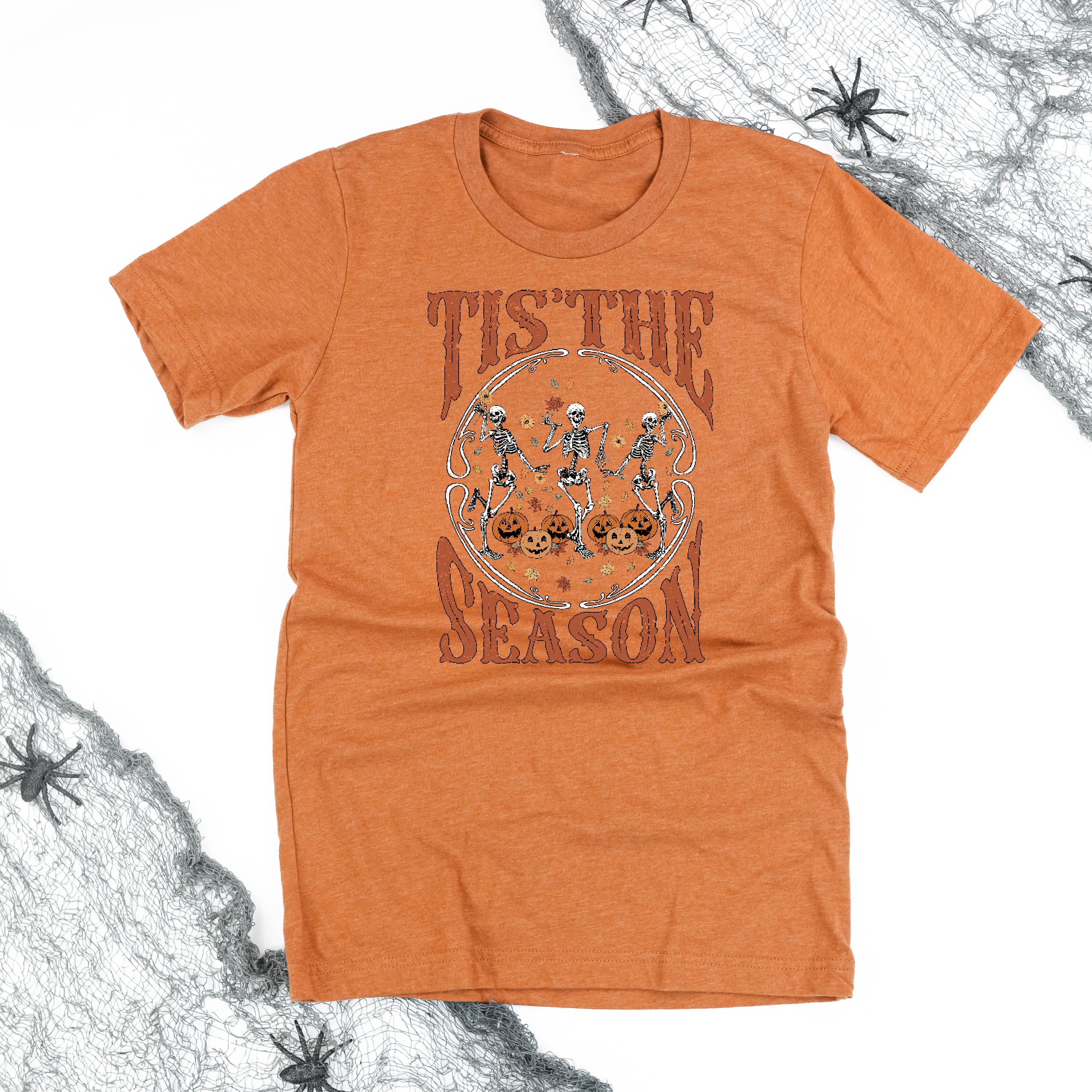 adult_unisex_tee_short_sleeve_kids_tees_tis_the_season_skeletons_little_mama_shirt_shop