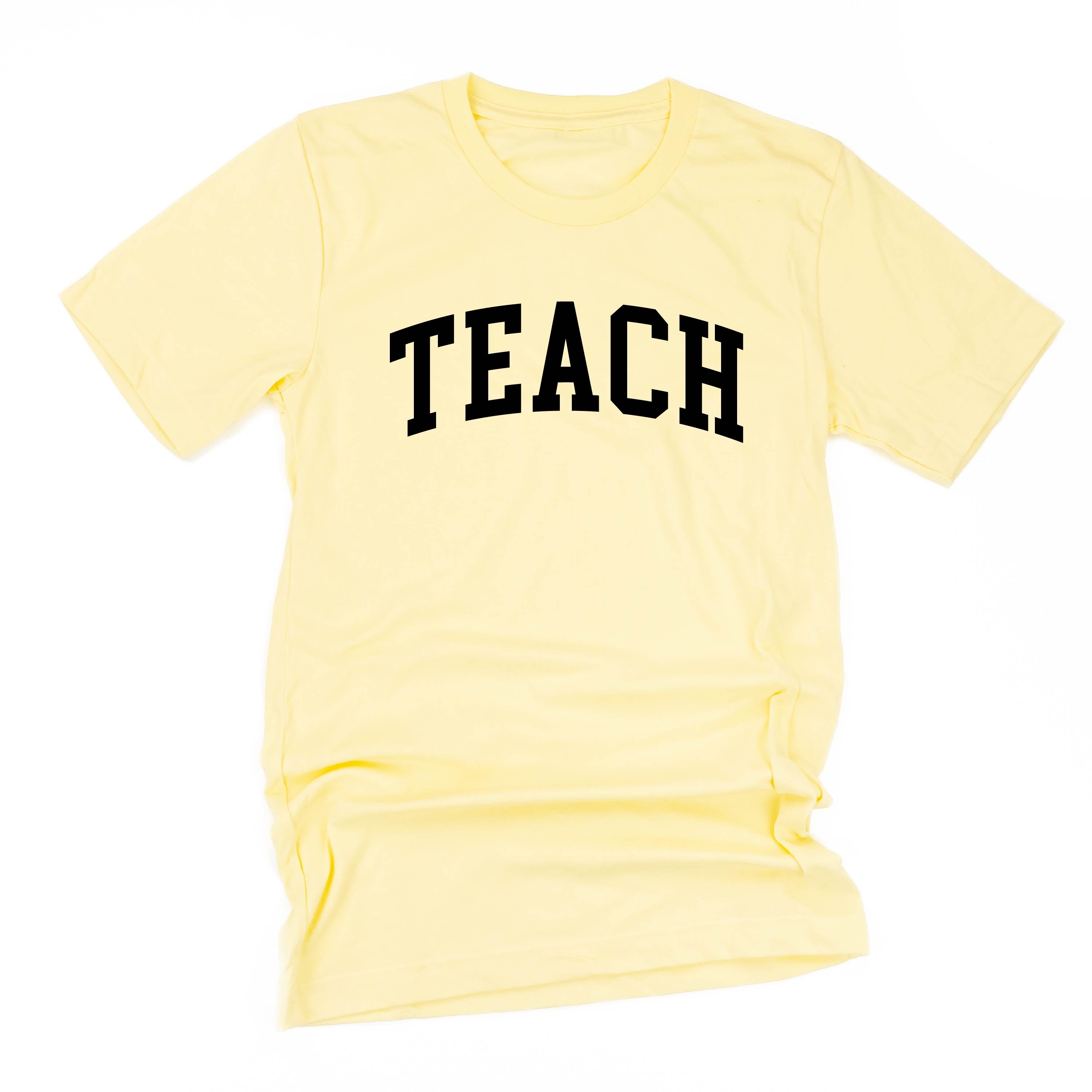 Teach (Varsity) - Unisex Tee Little Mama Shirt Shop