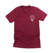 Tired Teachers Club - Melty X Squiggle Smiley (pf & b) - Unisex Tee Little Mama Shirt Shop