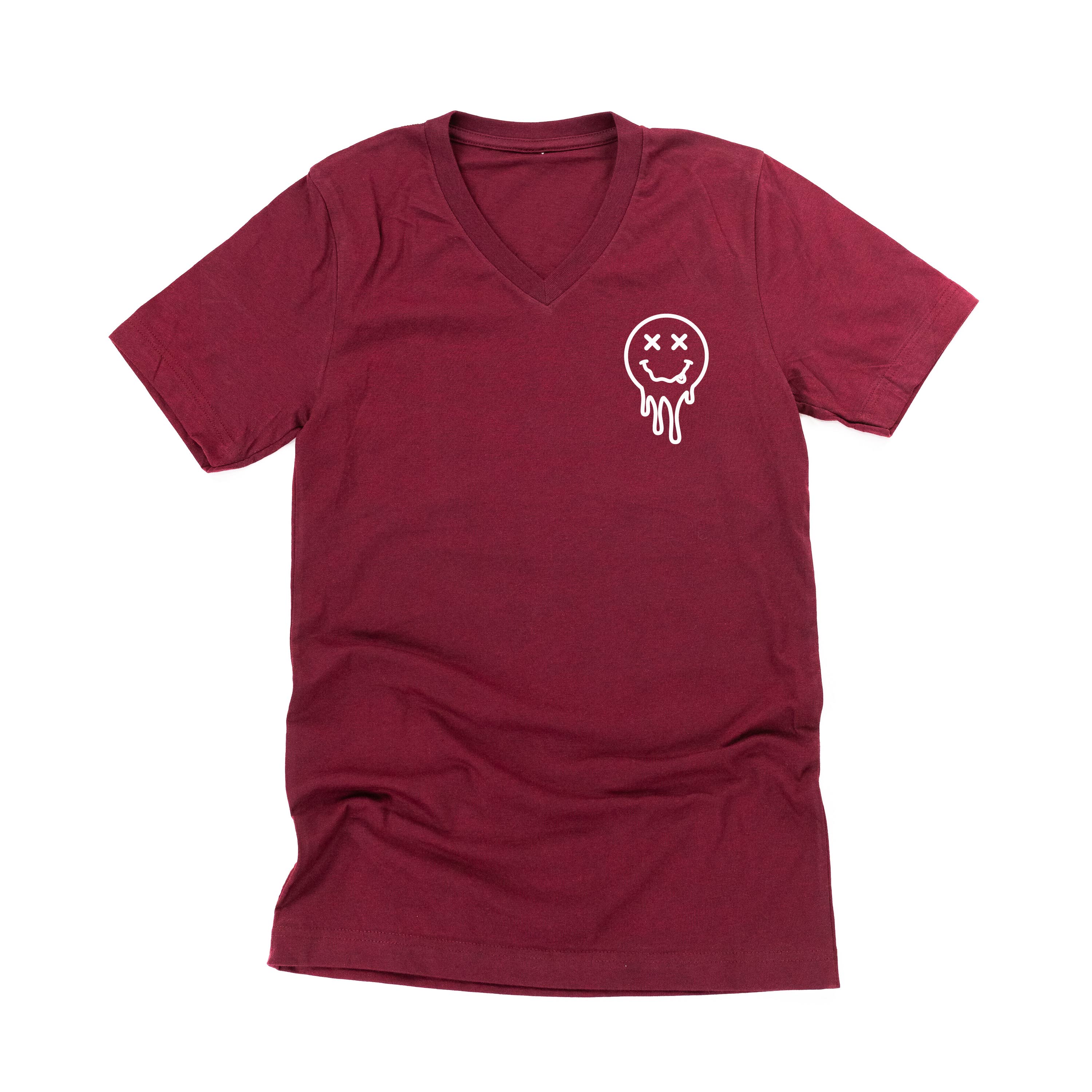 Tired Teachers Club - Melty X Squiggle Smiley (pf & b) - Unisex Tee Little Mama Shirt Shop