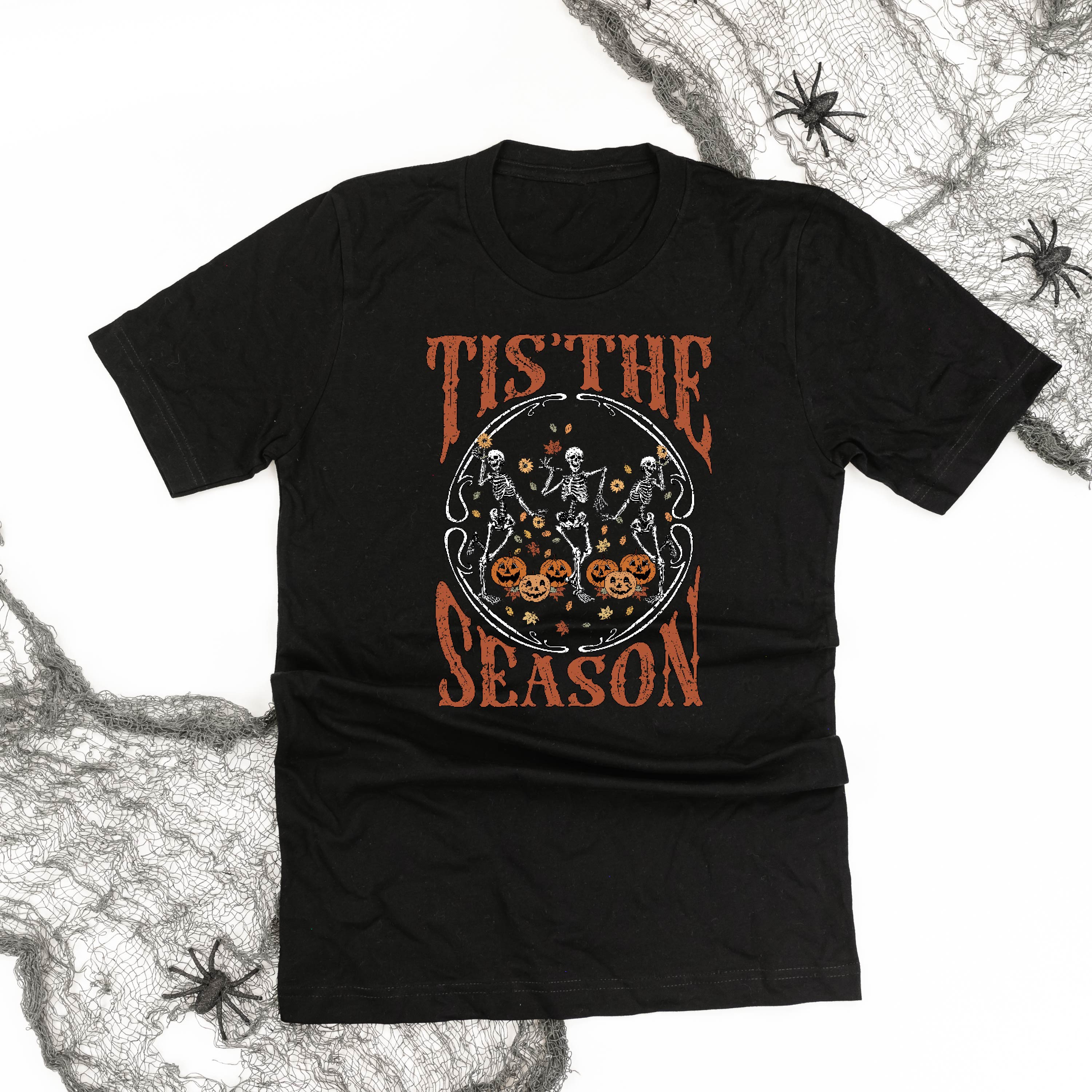 Tis' the Season (Festive Skeletons) - Unisex Tee Little Mama Shirt Shop