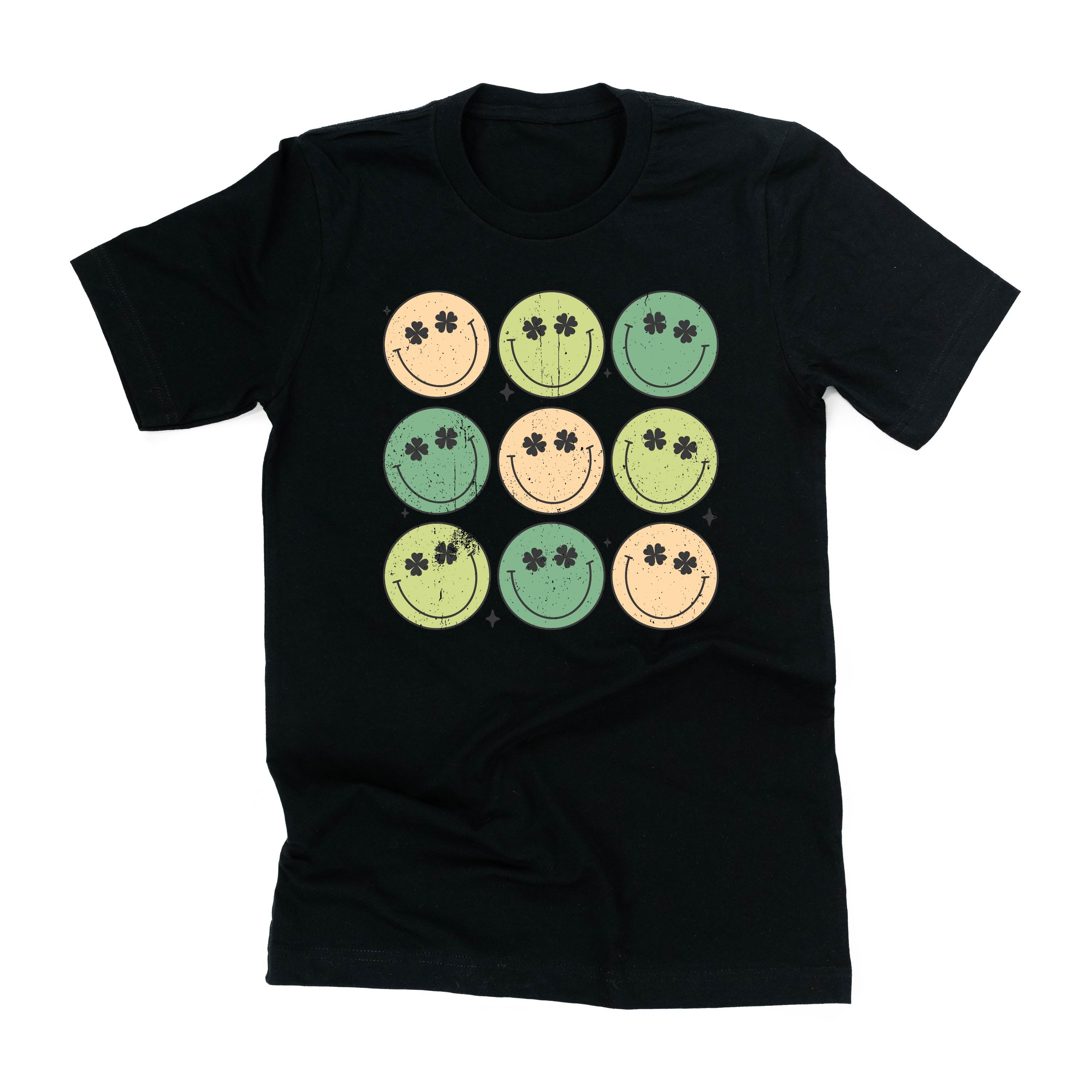 3x3 - St. Patrick's Day Smilies - Unisex Tee Little Mama Shirt Shop