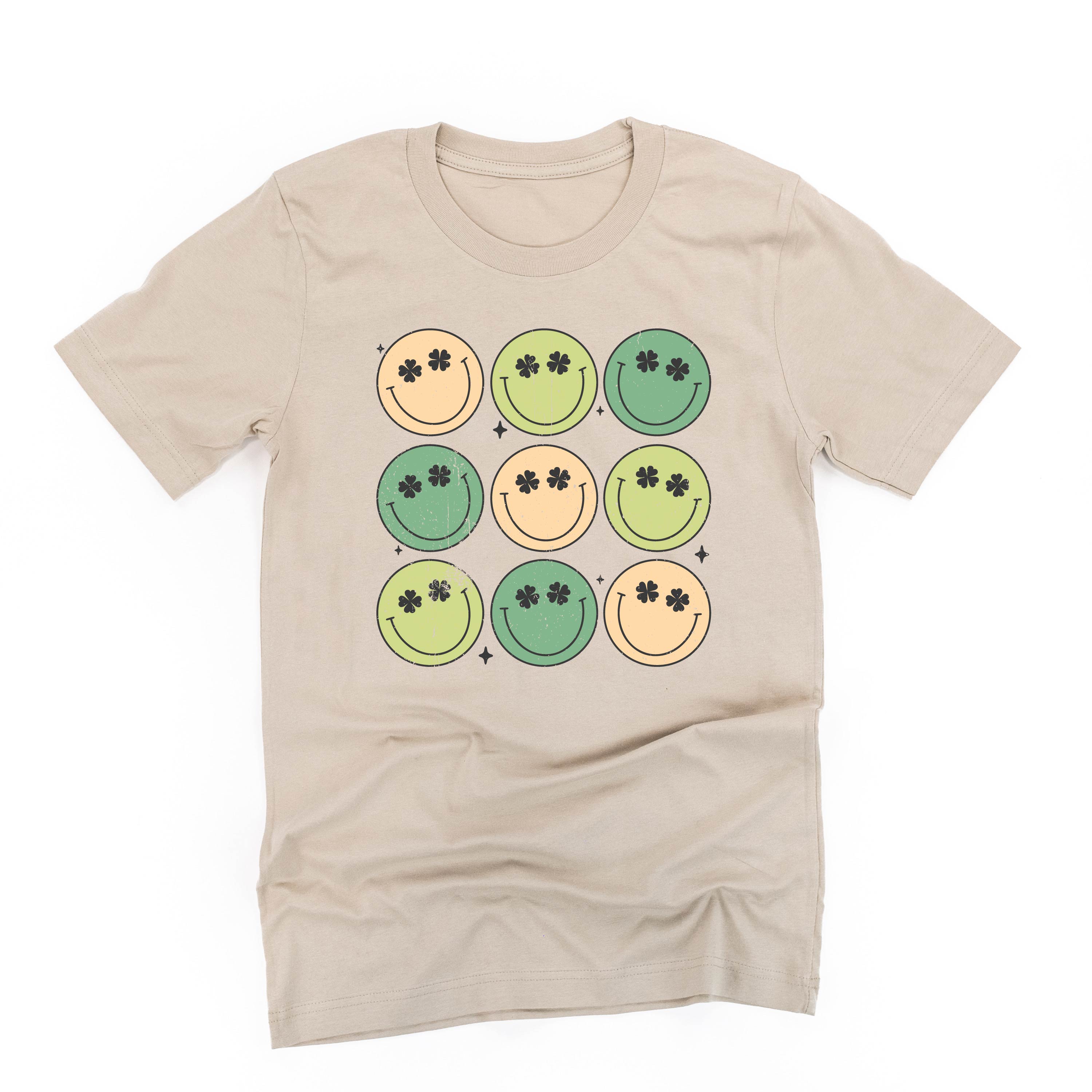 3x3 - St. Patrick's Day Smilies - Unisex Tee Little Mama Shirt Shop