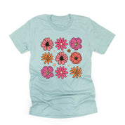 3x3 Spring Flowers - Unisex Tee Little Mama Shirt Shop