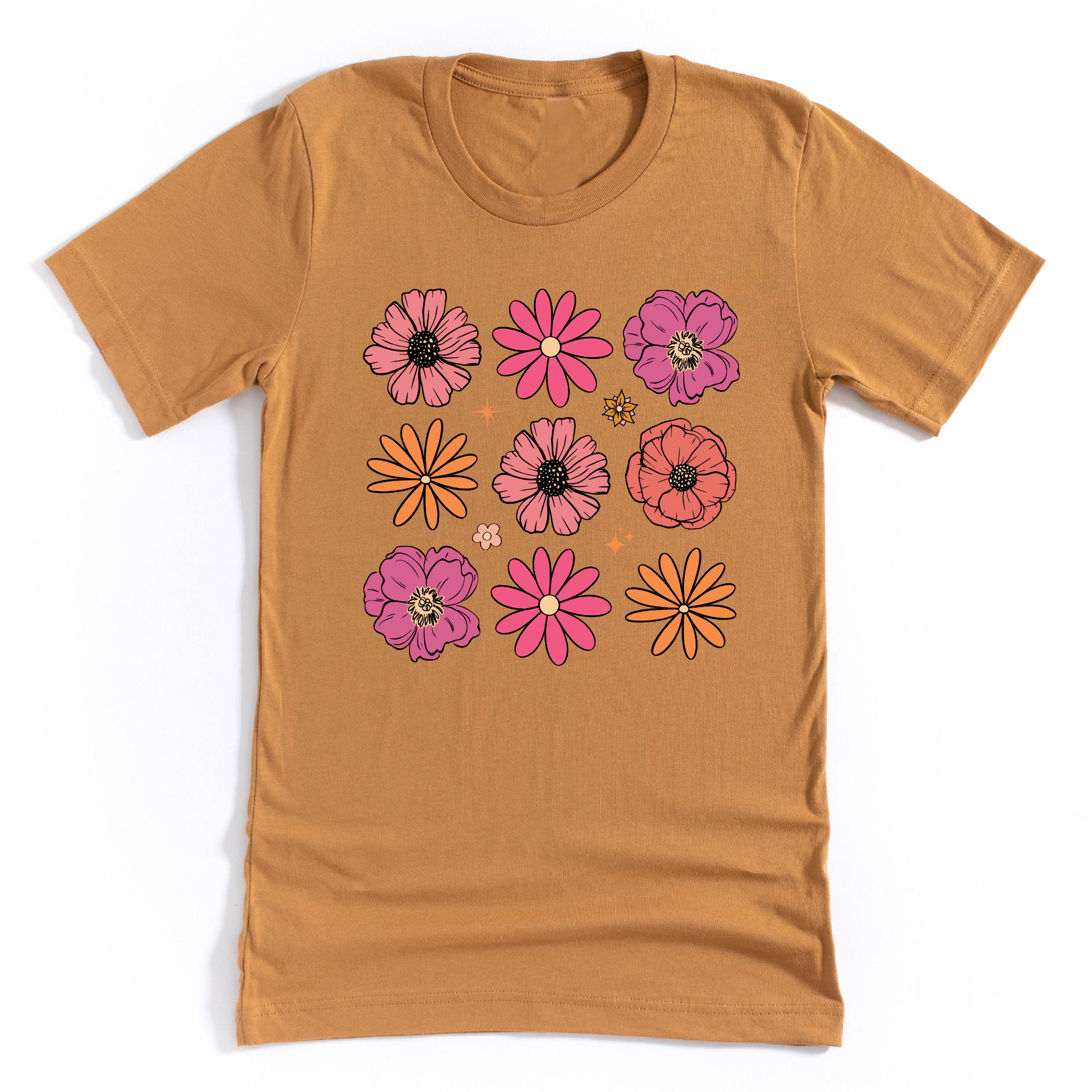 3x3 Spring Flowers - Unisex Tee Little Mama Shirt Shop