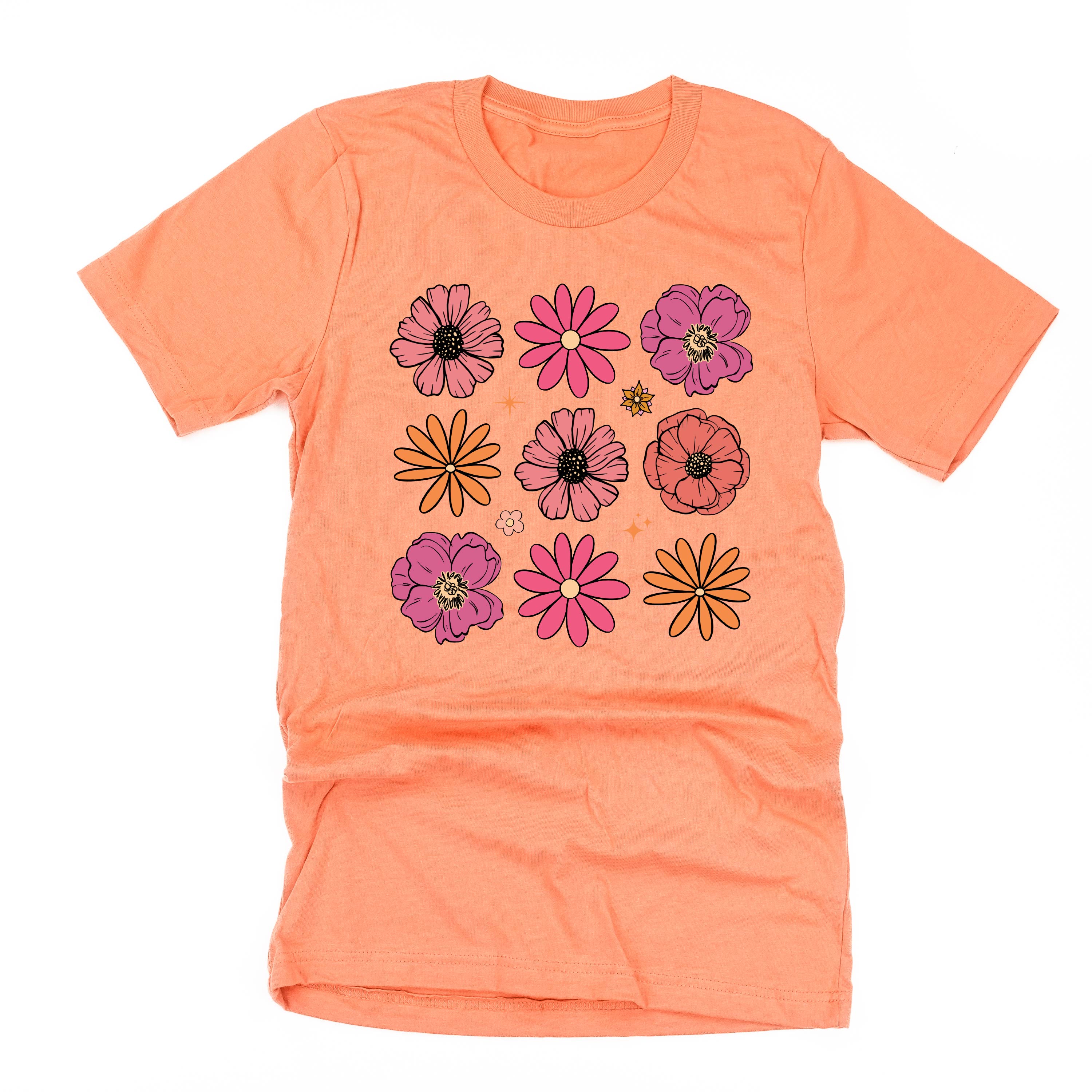 3x3 Spring Flowers - Unisex Tee Little Mama Shirt Shop