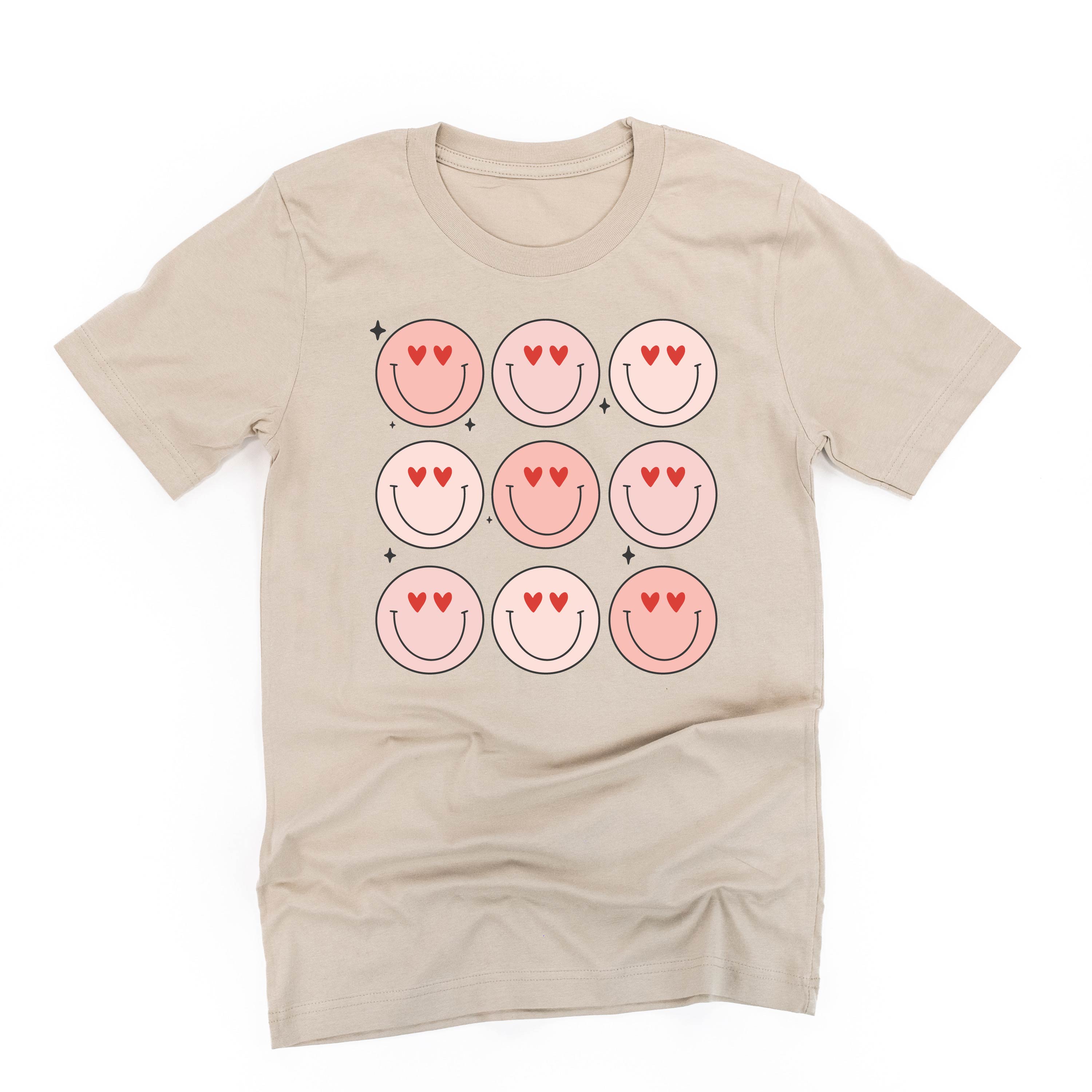 3x3 Heart Eye Smileys - Unisex Tee Little Mama Shirt Shop