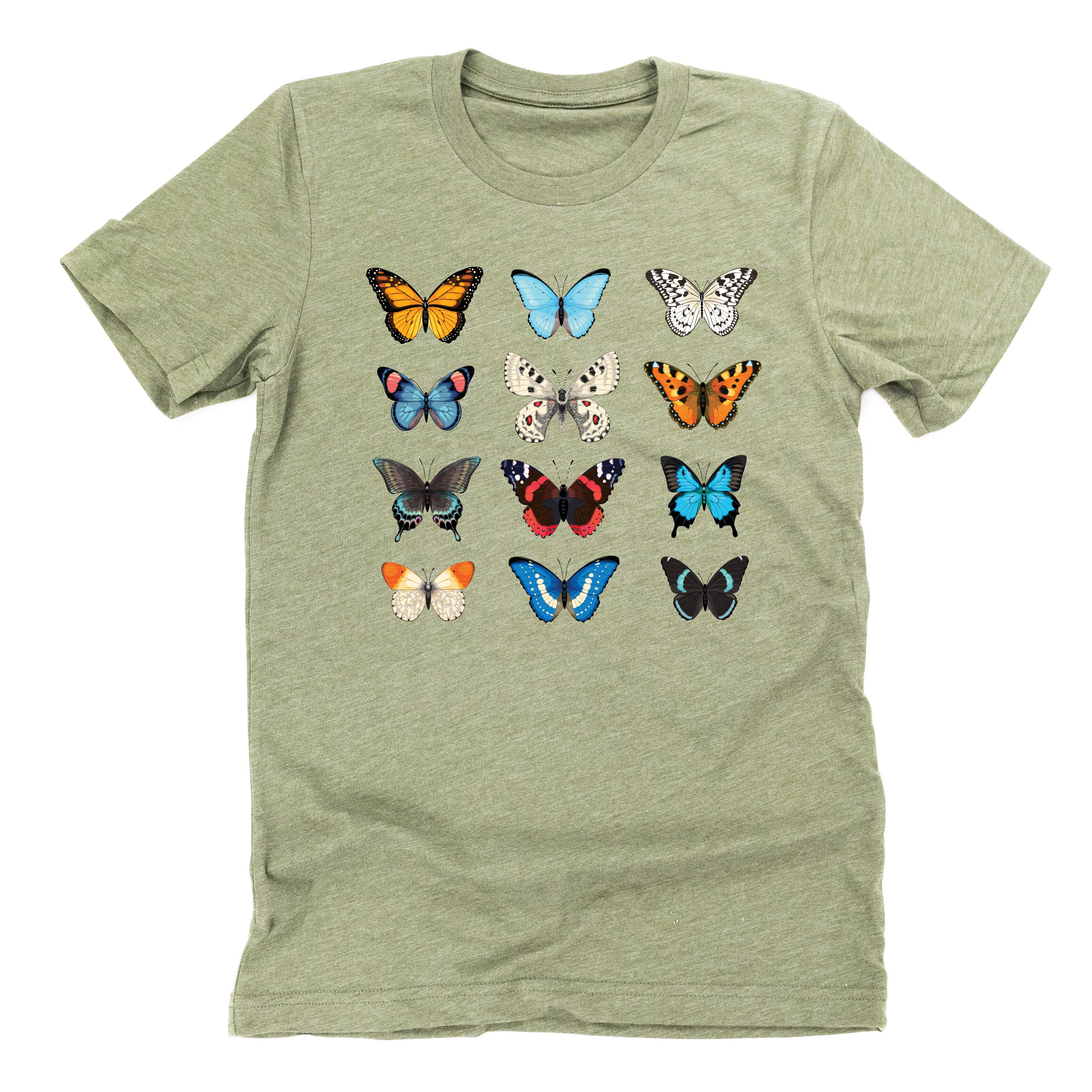 3x4 Butterfly Chart - Unisex Tee Little Mama Shirt Shop